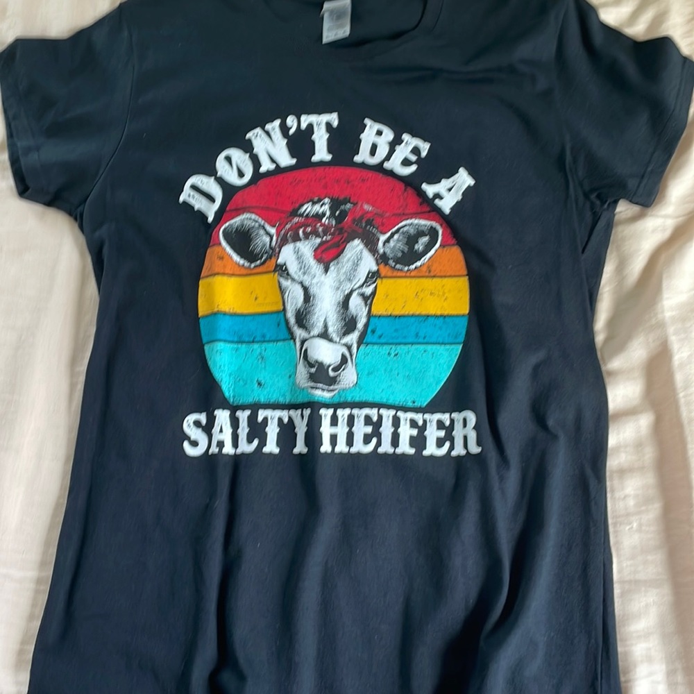 Black cow shirt
